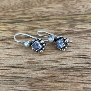 Vintage Silpada Amethyst and Sterling earrings